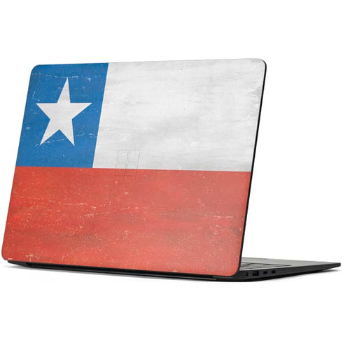 Chile Flag Distressed Surface Laptop 7 15in Skin